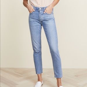 Agolde Jamie high rise jeans.